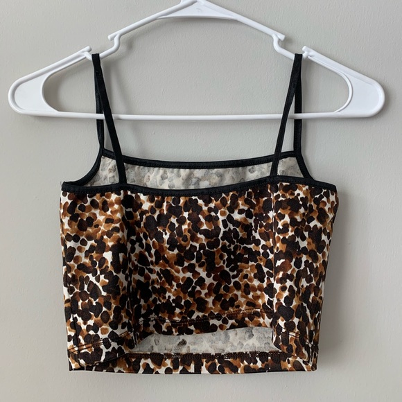 Animal Print Crop Top - Picture 2 of 4